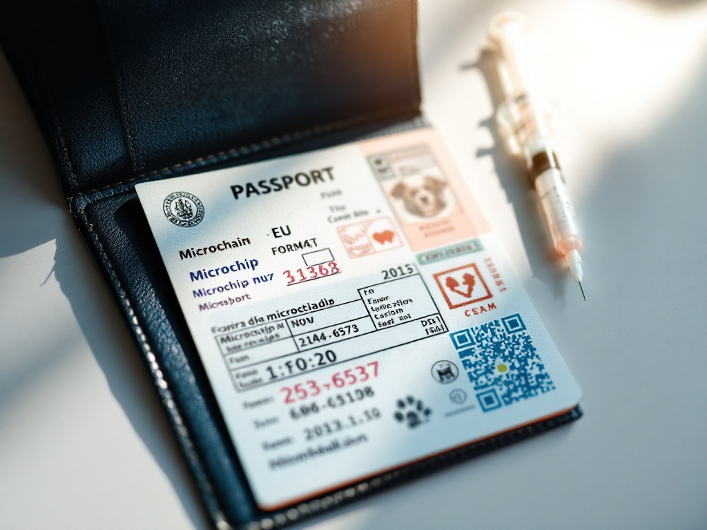 Pet passport and microchip documentation at OC Pets Dubai